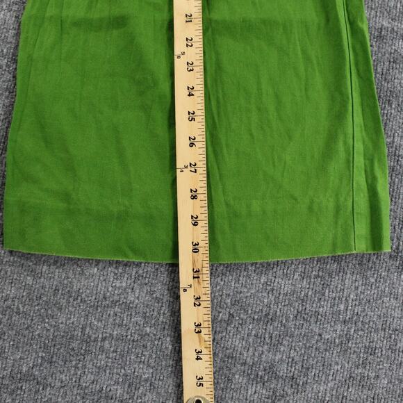 Maeve Pants Womens 0 The Avery Pleated Wide Leg Trousers Green Linen Blend Work - Picture 12 of 15